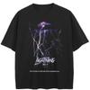 Streetwear Lightning Graphic Black T-Shirt Cotton Unisex Tops Tees Summer Short Sleeves T Shirt