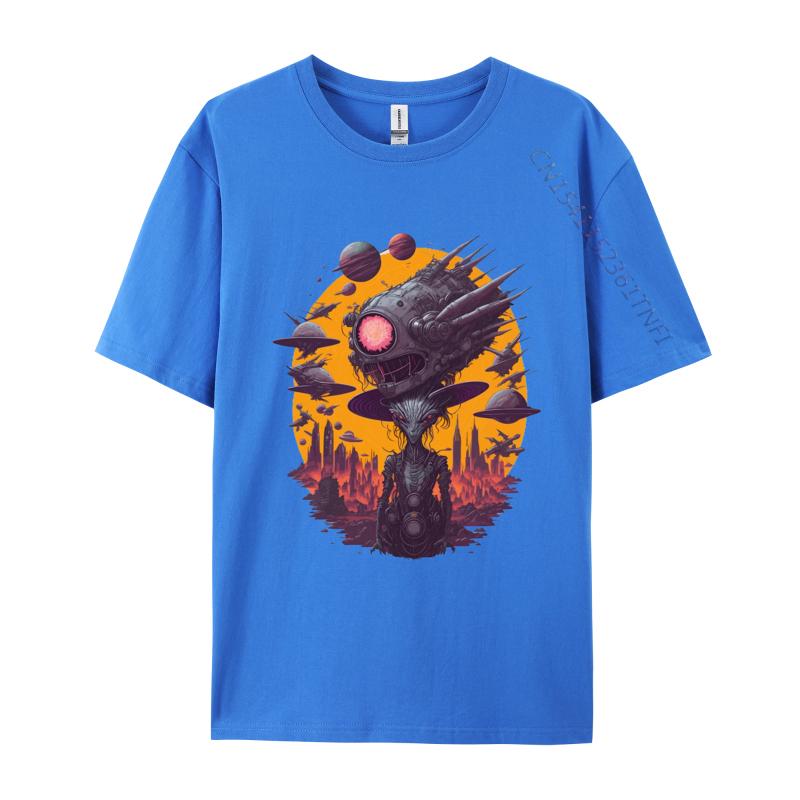 The Alien Hat T Shirt For Male Tee Free Shipping Homme Round Neck T Shirt Designer Clothes Unisex Normal