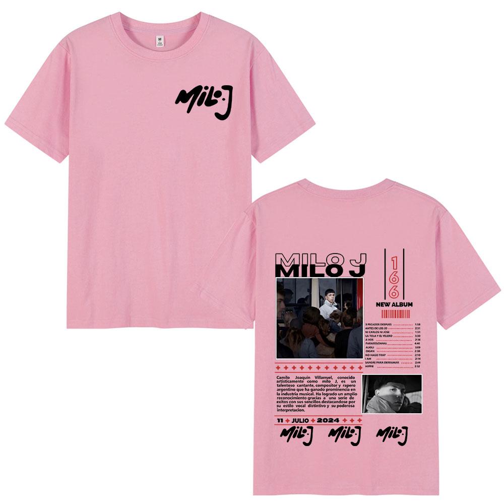 Rapper Milo J 166 Album Merch T Shirt Men Women Clothing Fashion Hip Hop T-shirt Cotton Casual Oversized Short Sleeve T-shirts