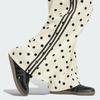 Adidas Satin Polka Dots Wide Leg Pants Off White Women Bottoms KV1168