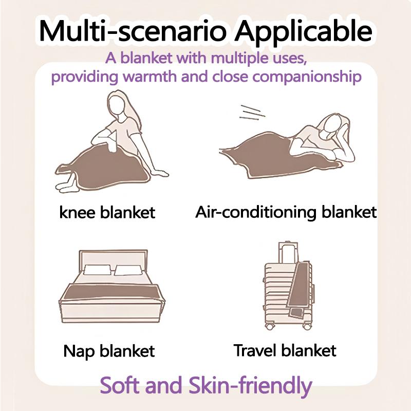 1pc Digital Print Nap Blanket, Black and White Houston Outlaws Blanket for Home Use, All Season Warmth, Christmas and Valentine's Day Gift Blanket