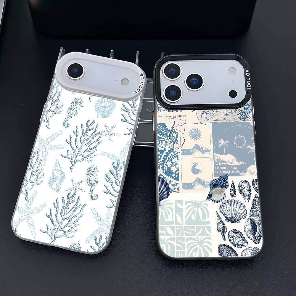 GETO SEA чехол для телефона для iPhone 17 17Air 16 15 14 13 12 11 Pro Max Plus Цветной Серебристый