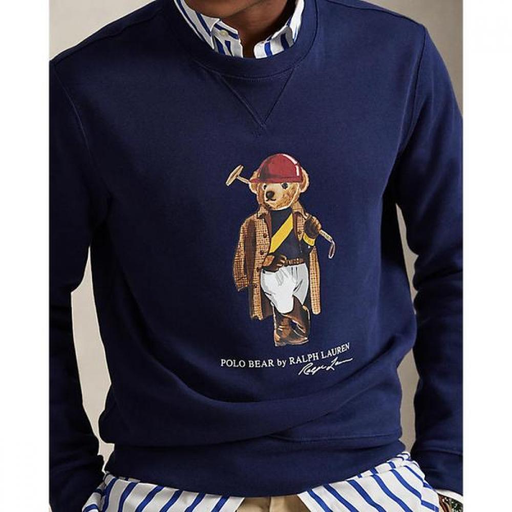 Polo Ralph Lauren Мужская флисовая толстовка с воротником-поло Медведь Поло Mnpokni16825170400
