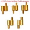 Fishing Net Pole Connector M8/M10/M12 Screw Net Head Adapter Fishing Landing