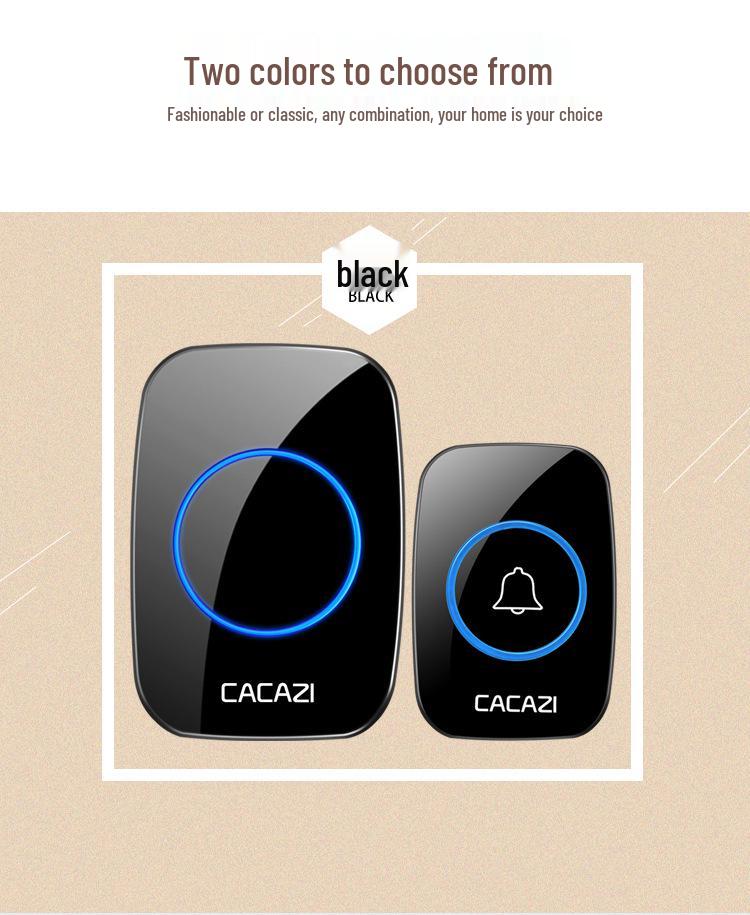 Dual Transmitter, Triple Receiver Wireless Waterproof Doorbell with Flashing Alert, Battery Operated and No Plug Needed.