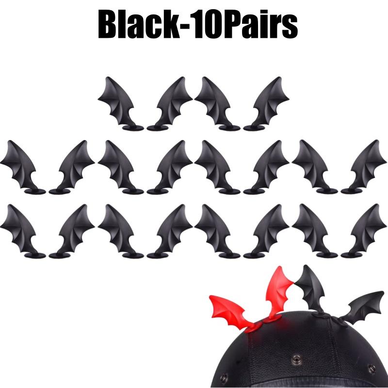 Suction Cup Demon Wings Decor Strips For Motorcycle Helmets Car Bike Helmet Accessories Riding Gear Decoration For Men Women