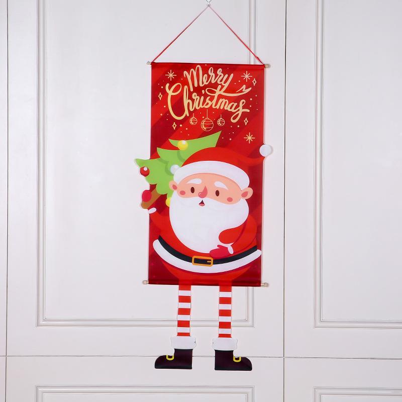 Christmas Hanging Flags for Home Hanging Flags Xmas Ornaments Navidad Natal New Year Gift Merry Christmas Decoration