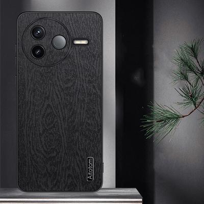 Матовый тонкий чехол для телефона с рисунком дерева для Xiaomi 14T 13T Pro Poco X6 X5 Pro Redmi 14C Note 13 12 11 Pro Роскошная текстура противоударный мягкий бампер из ТПУ