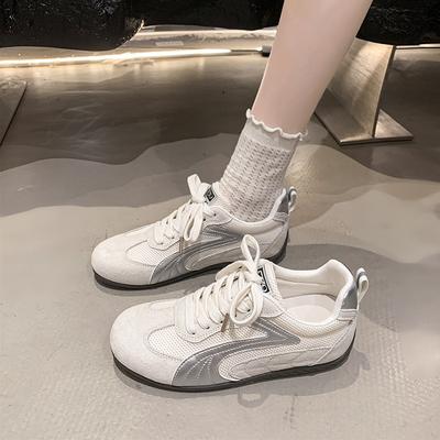 Красные немецкие тренировочные кроссовки женские летние дышащие сетчатые 2025 новая женская обувь популярные повседневные спортивные на плоской подошве универсальные кеды