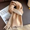 Imitation Cashmere Women Winter Scarf Thicken Double-Sided Long Shawls Neck Warm Tassel Poncho Echarpe Stoles Pashmina Luxury