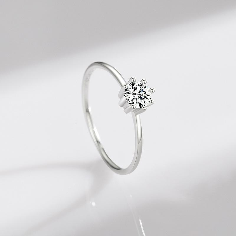 Tancise Classic стерлингового серебра 925 пробы кольцо с цирконом женские ювелирные изделия свадебное обещание вечерние подарок