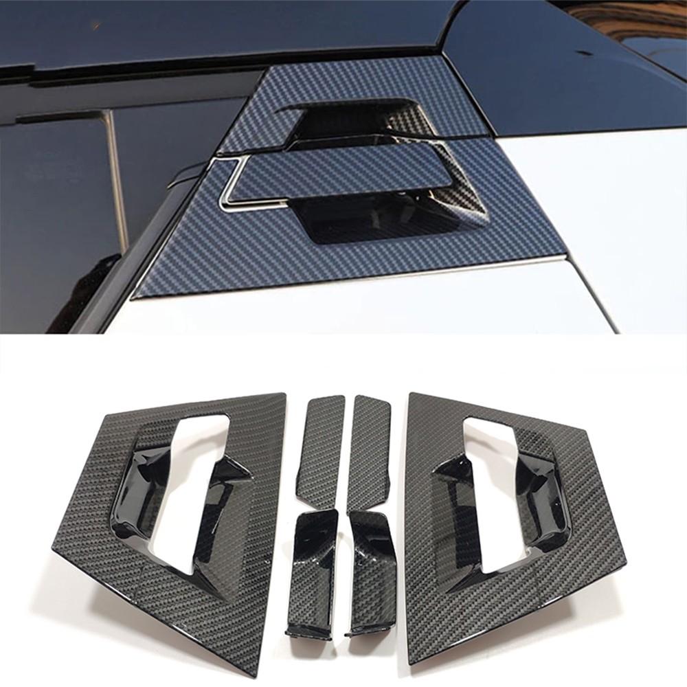 Cars Accessories Door Bowl Handle Cover For Toyota C-HR 2017- Carbon Fiber Silver Car Decoration Styling Upgrade