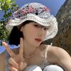 Womens Adjustable Summer Sun Hat With Bow Design Perfect For Beach Outings