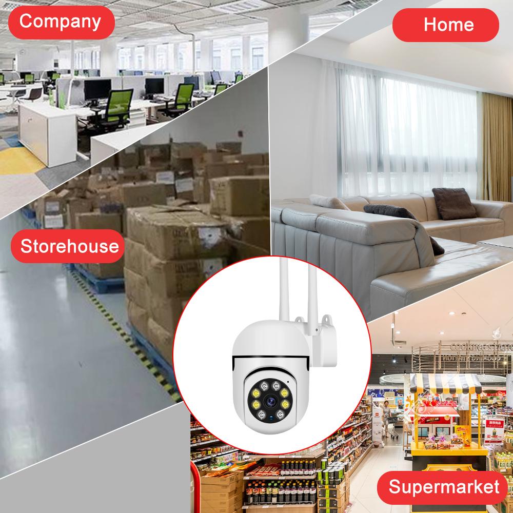 5G и 2,4G двухдиапазонная беспроводная IP-камера Wi-Fi мощностью 200 Вт Водонепроницаемая камера ночного видения для домашней безопасности