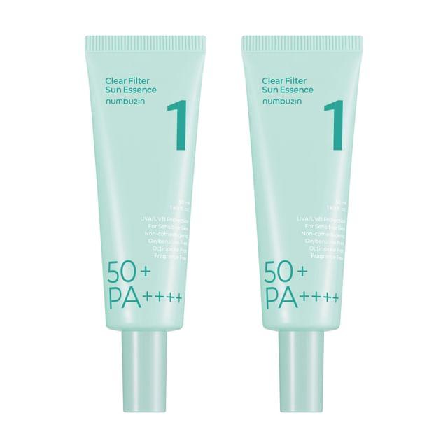 numbuzin - No.1 Clear Filter Sun Essence Bundle Set