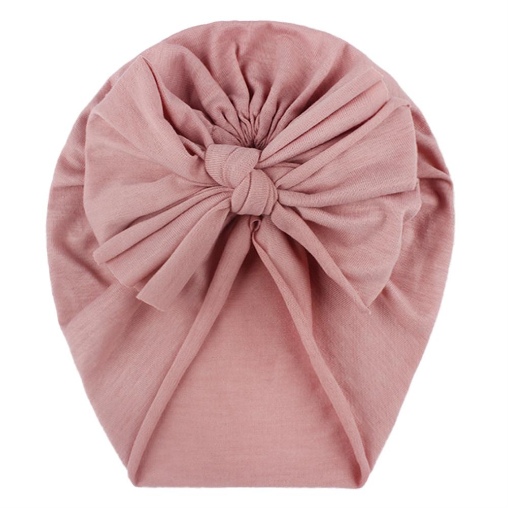 Cotton Baby Hat Solid Color Big Bow Baby Girls Beanie Cap Toddler Kids Baby Boy Headwrap Caps Accessories