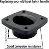 Черная нейлоновая ручка для раздвижной двери, квадратная ручка для люка, аксессуары для яхт, моторных лодок и катеров(4 шт.)