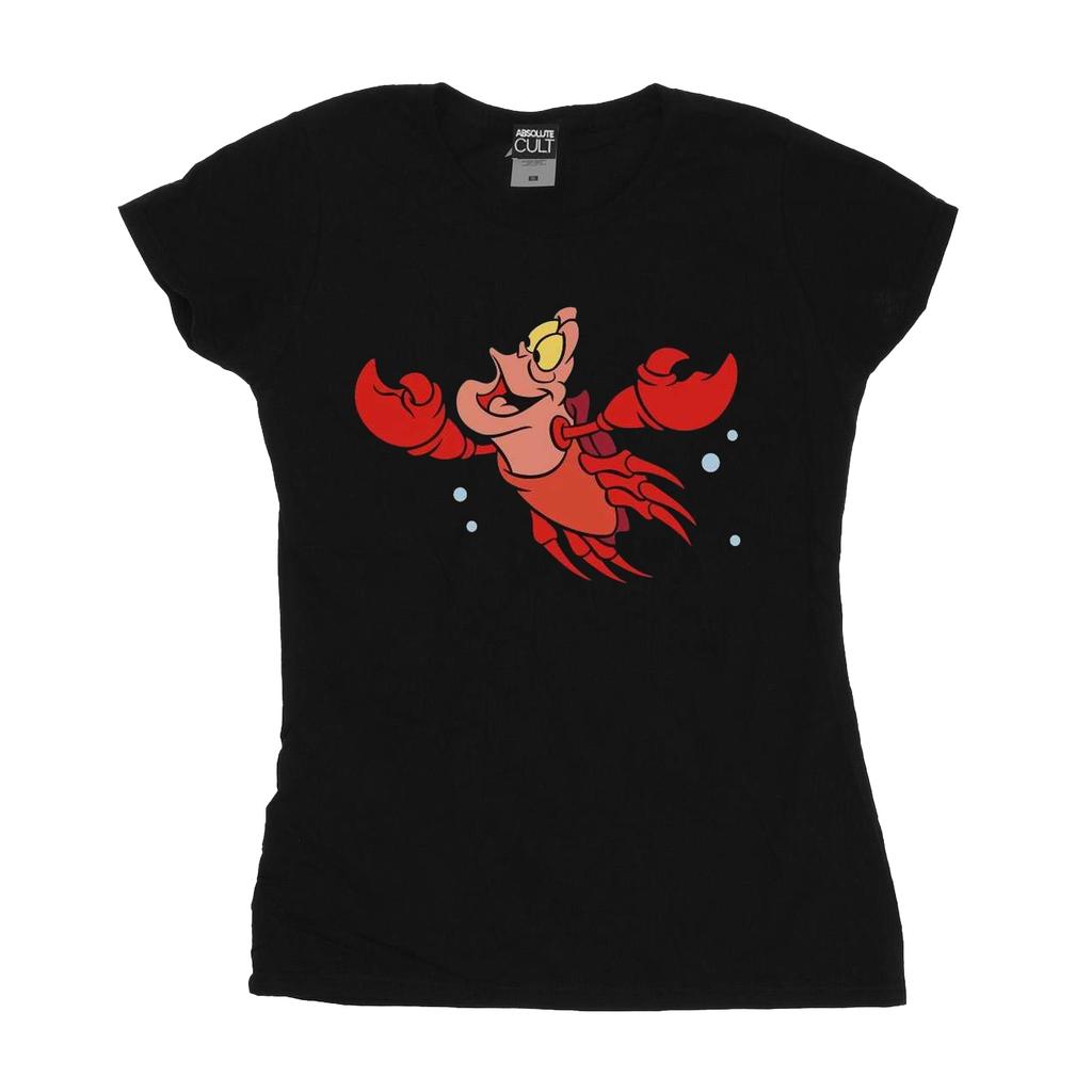Disney Womens/Ladies The Little Mermaid Sebastian Bubbles Cotton T-Shirt