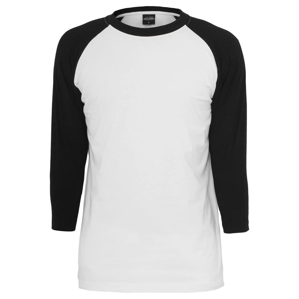 Urban Classics Mens Contrast Raglan 3/4 Sleeve T-Shirt