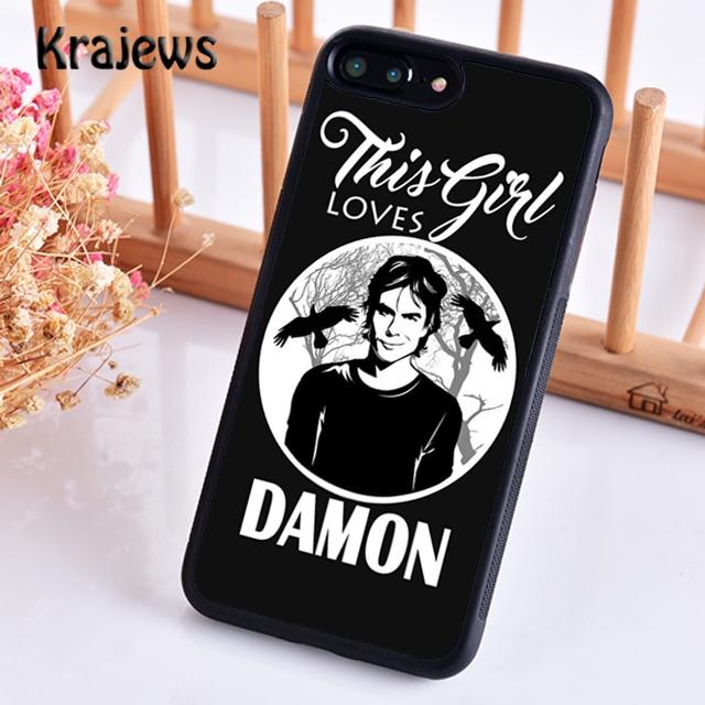 Krajews Дневники вампира КОМАНДА ДЕЙМОНА Мягкий чехол для телефона для iPhone 17 Air 16 15 14 plus 11 12 13 pro max coque Fundas