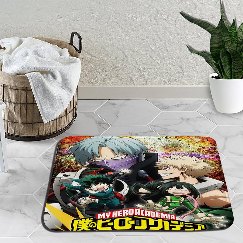 Amime My Hero Academy напольные коврики Деку Мидория Изуку Бакуго ковер мультфильм спальня гостиная мягкий нескользящий коврик