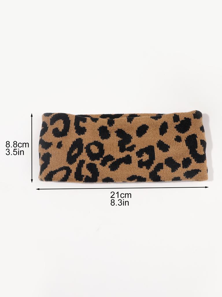 Leopard Print Accessories Yoga Hairband Hair Band Hair Bandeau Stretchy Elastic Gym Sports Fabric For Women Girls