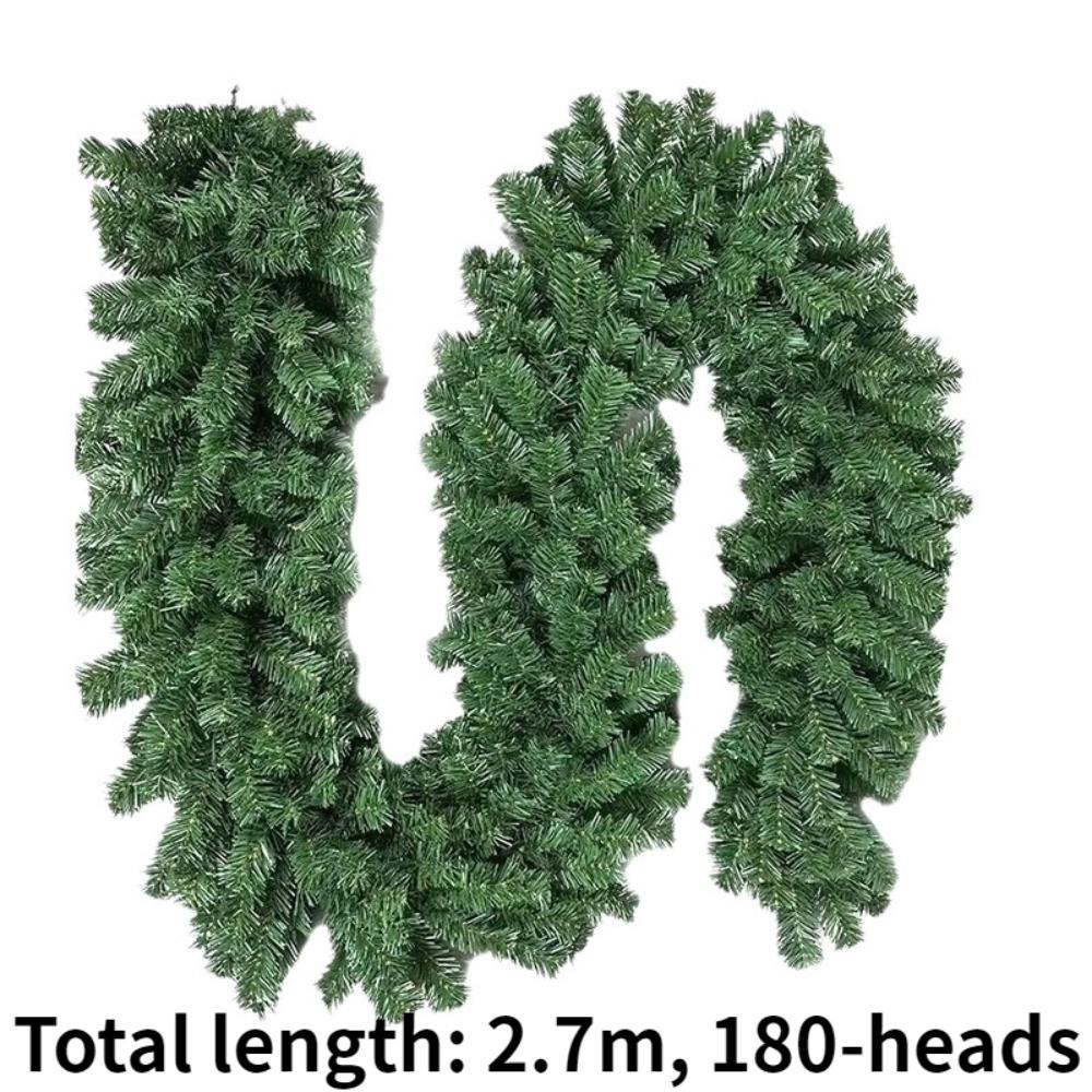 Зеленый искусственный ротанг сосна 2,7 м искусственная зеленая ель для лестницы камина рождественский декор