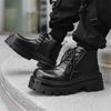 Ботинки мартин на толстой подошве средней высоты модные хулиганские мужские кожаные ботинки осень и зима новые уличные универсальные ботинки 9133-H
