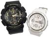 Часы CASIO G-SHOCK парные часы в оригинальном парном футляре G-Shock & Baby G набор из 2 предметов GA-100CF-1A9JF BGA-150EF-7BJF