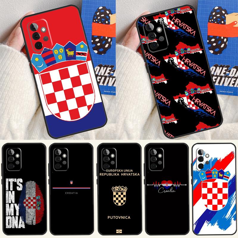 Croatia flag For Samsung Galaxy A53 A33 A13 A54 A34 A14 A55 A35 A15 A05 A06 A16 A22 A32 A52 Phone Case