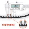 HTD 8M Timing Belt Length 2016mm to 2584mm HTD8M 15mm 20mm 30mm HTD 8M Synchronous Belt Drive Belt Rubber Belt HTD8M Pulley Belt