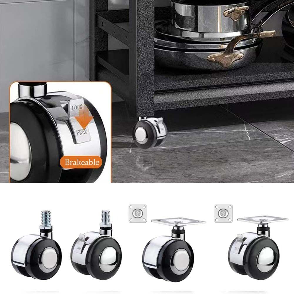 Мягкие резиновые поворотные ролики универсальные универсальные колеса мебельные ролики колеса для детской тележки