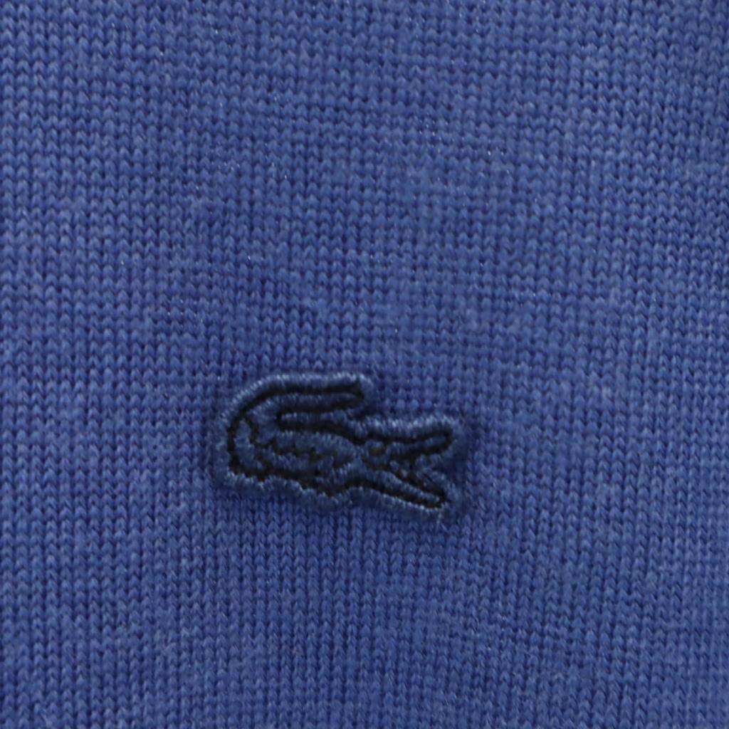 Lacoste Сделано в Японии Вязаный свитер с длинным рукавом 4 Синий Мужской Б/У