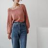 Women's Retro Square Collar Thick Knit Sweater - Autumn/Winter Korean Style, Waist-Slimming, Loose Fit with Twist Pattern