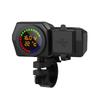 Qc3.0 Volt Meter Phone Charge Bracket Temperature Meter Black A For Moto Scooter