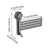 No Need to Drill Suction Cup Rotating Multi-Bar with 4 rotating arms storage rack for bathroom kitchen towels accessories