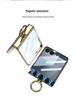 Чехол для Samsung Z Flip7: Вращающаяся на 360° подставка с беспроводной зарядкой, совместимая с Flip6, Прозрачная защитная крышка петли