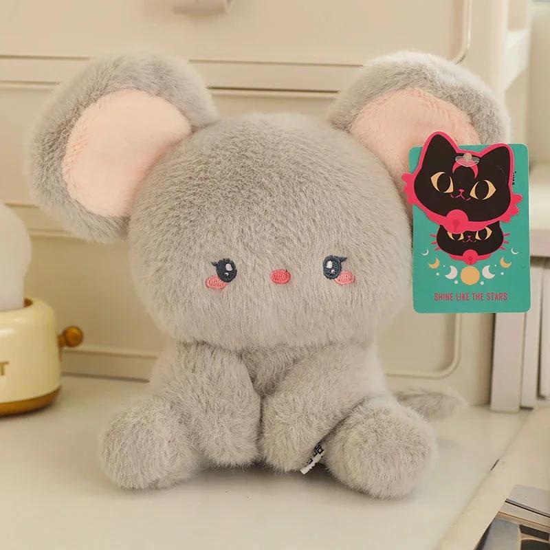 14cm 6 Styles New Cute Cartoon Stuffed Animal Elephant Pig Dog Sheep Mouse Monkey Soft Doll Birthday Gift Office Decoration