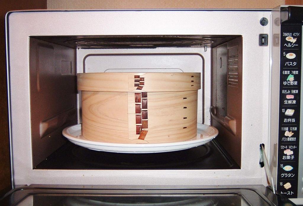 Kiso Kogei Handmade Rice Container with Bent Rings, Made in Japan, Made of Hinoki, Sawara, and Sakura Wood, Holds 3 Cups, Microwave Safe