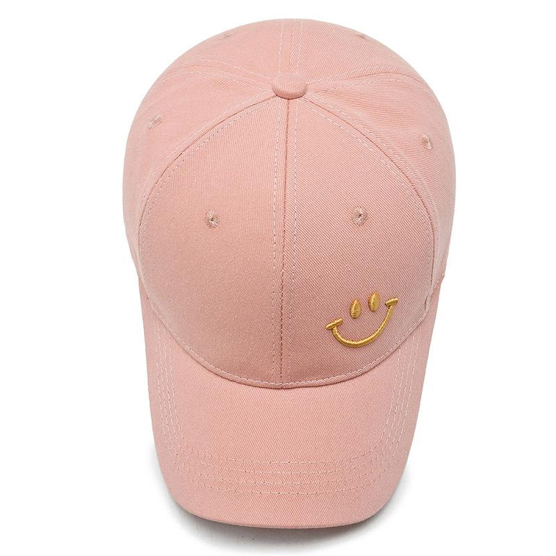 Летняя бейсболка унисекс, бейсболка с вышивкой смайлика, шляпы Snapback для мужчин и женщин, простые хлопковые кепки с капюшоном, модная кепка в стиле хип-хоп, шляпа для папы