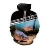 Толстовки с принтом рыбы 3D Рыбалка Мужчины Женщины Мода С Капюшоном Толстовка Хип-Хоп Толстовка Пуловер Унисекс Топы Пальто Модная Одежда с Капюшоном