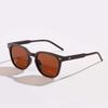 Glasses Tr9176 Polarized Rivets Square Retro Black Sunglasses Women, Sunglasses Men