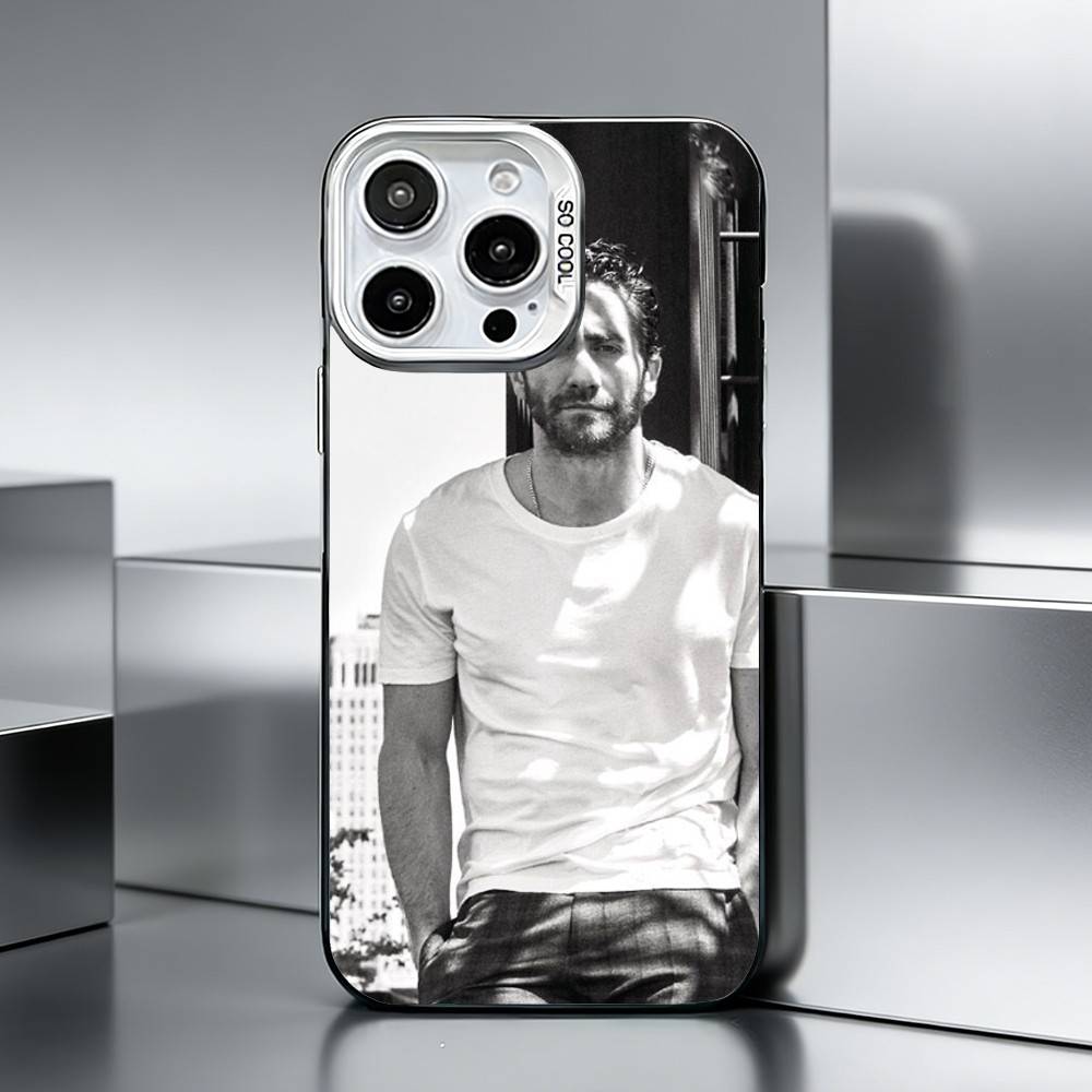 J-Джейк Джилленхол Чехол для телефона для iPhone 17,16,15,14,13,12,11 Plus,Pro Max,XS,Цветной серебристый чехол для телефона