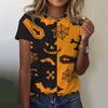 Женская футболка с милой тыквенной головой и 3D-принтом, футболка большого размера, летняя новая модная женская одежда Y2k, женские топы, футболки