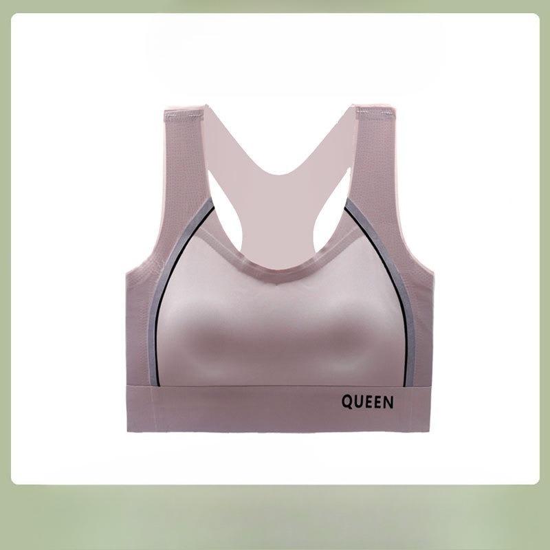 Женское тонкое бесшовное спортивное нижнее белье большого размера с красивой спинкой, защитой от ударов, без косточек, дышащее, с эффектом подтяжки.