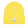 White Sheep Winter Knit Hat Beanie, Animal Man Cap Winter Slouchy Unisex Gorro Knitted Cap Beanie