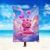 [1pc LABUBU Blanket] All-Season Blanket - Cozy Blanket for Sofa Couch Home Decoration, Digital Printed Nap Blanket