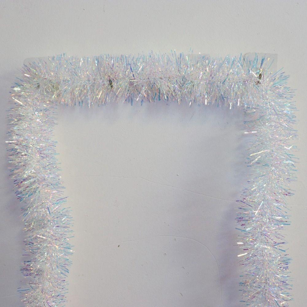 Разноцветные полоски Рождественская блестящая гирлянда Мишура Кисточки Гирлянда Украшения для декора лестницы