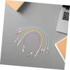 MUELODSIC Napkin Clips 5 Pack Silicone Iron Foldable Colorful Random Color