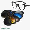 Set Of Glasses Sunglasses Women'S Personality Myopia Glasses Set Of Glasses Women'S Magnetic Multi-Color Exchangeable Sunglasses 2350